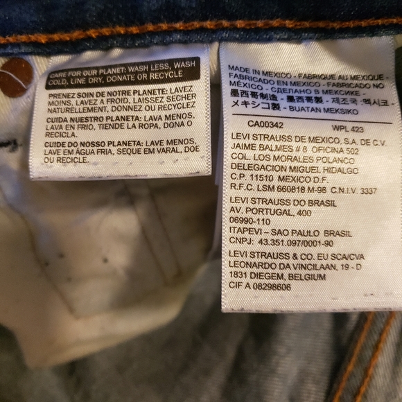 Levi’s original 501 straight leg medium wash jeans W36 x L30 - Picture 9 of 10